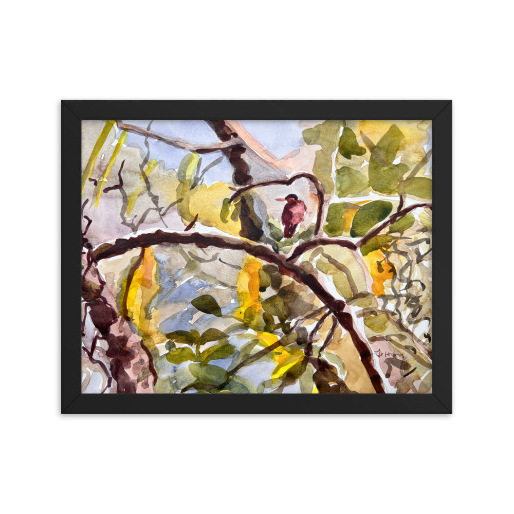 Camouflage watercolor print