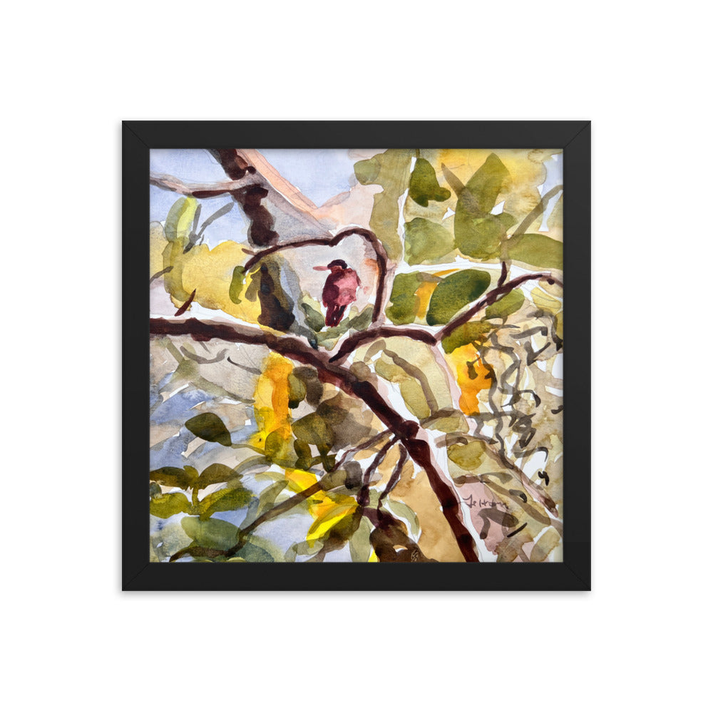 Camouflage watercolor print