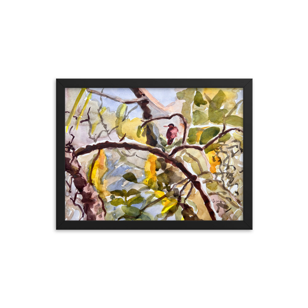 Camouflage watercolor print