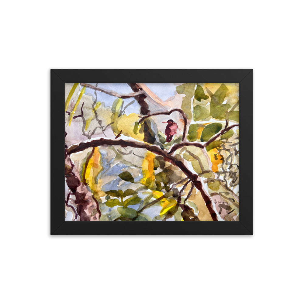 Camouflage watercolor print