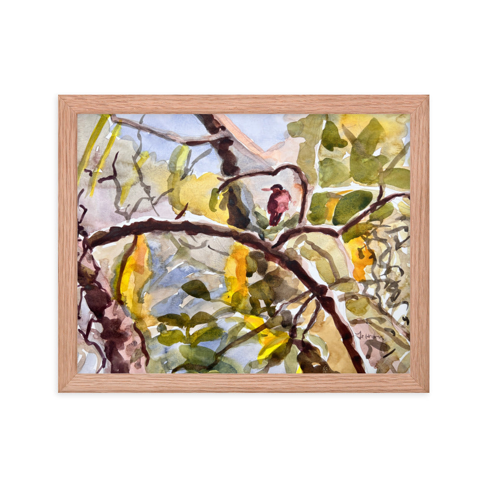 Camouflage watercolor print