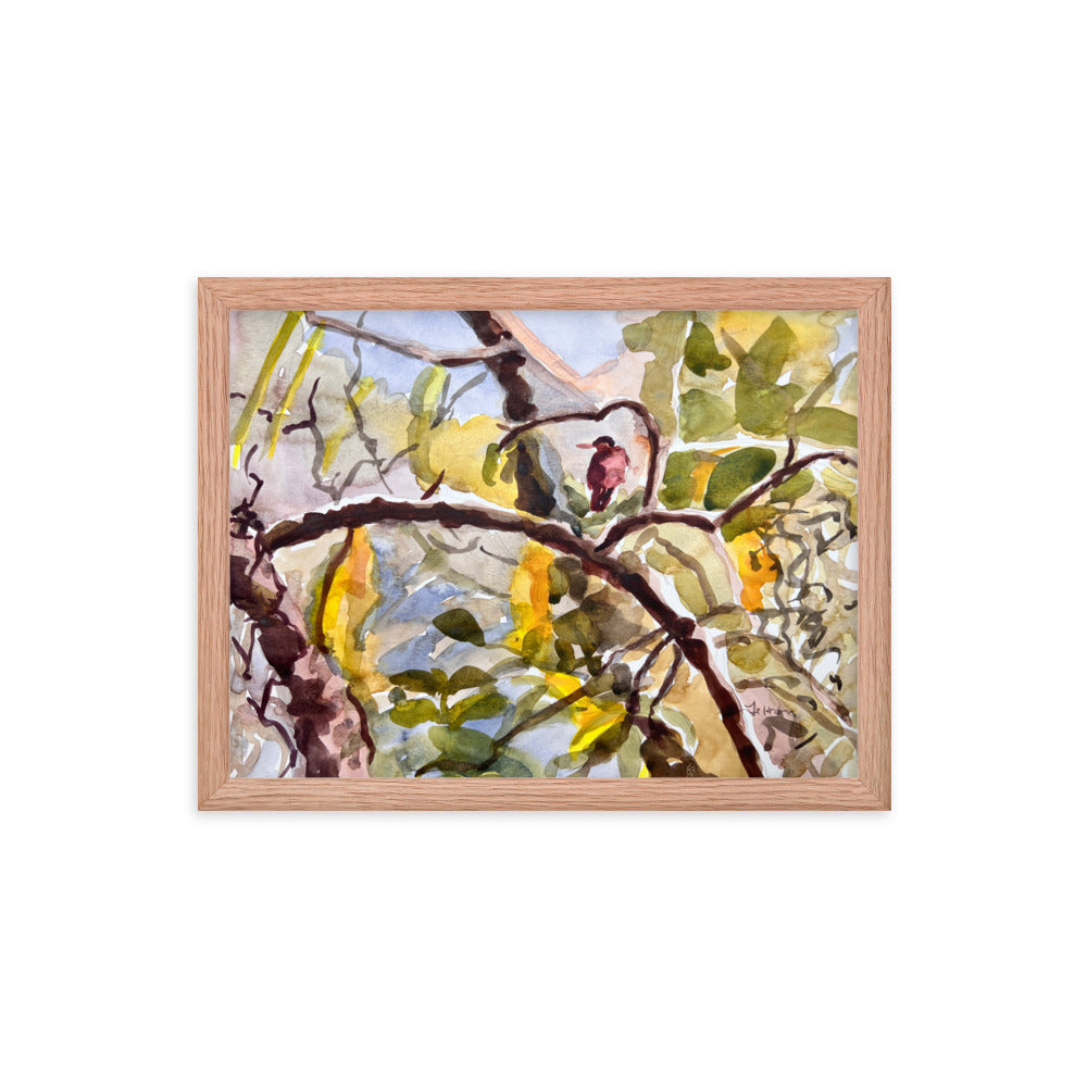 Camouflage watercolor print