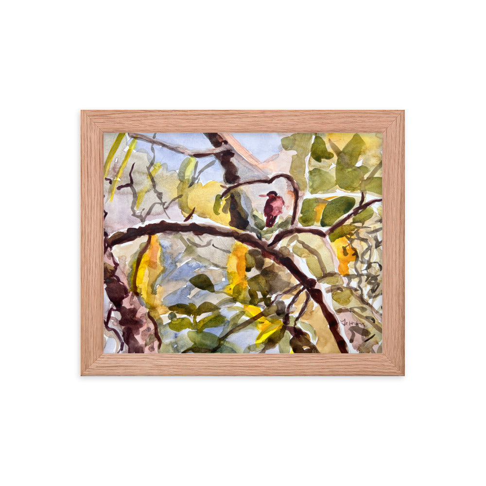 Camouflage watercolor print