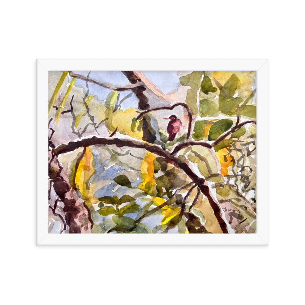 Camouflage watercolor print