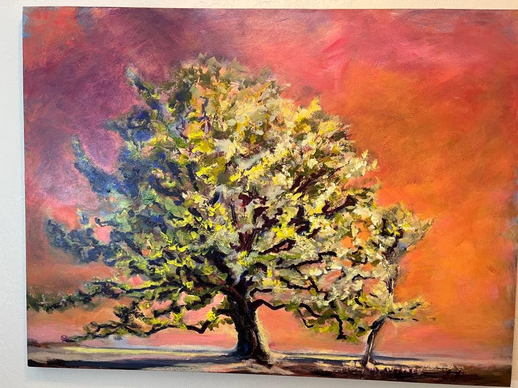 Live Oak original acrylic on canvas painting - Julianne Felton